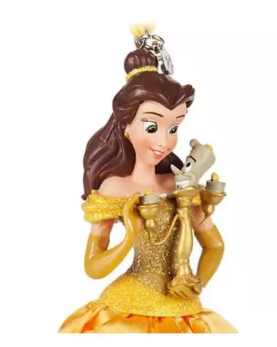 Disney Store Official Belle holding Lumiere Ornament