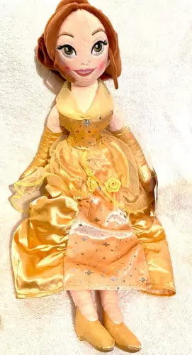 Disney store official Beauty and the Beast Belle soft plush doll
