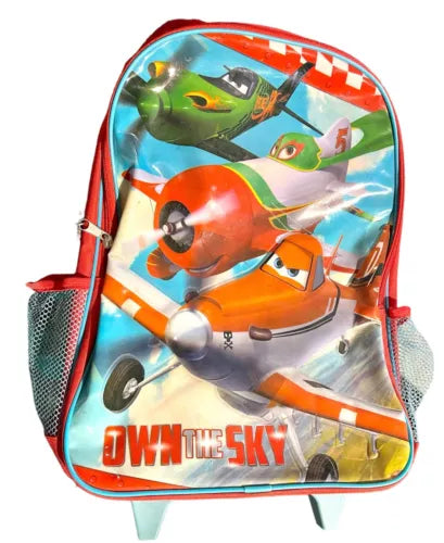 Disney Store Authentic Planes Trolley Backpack Kids Boys