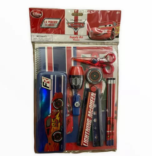 Disney store Pixar cars McQueen pencil stationary school supply kit