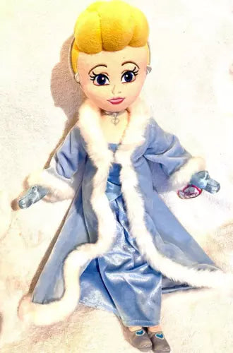 Disney store official Cinderella soft plush doll toy