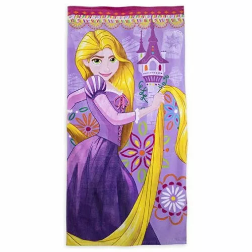 Disney store Rapunzel beach bath towel