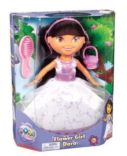 Flower girl Dora the explorer doll beautiful dress