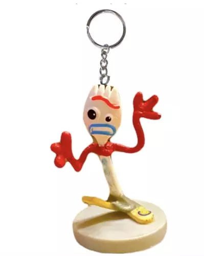 Disney store Forky Key Ring Keychain PVC Figure charm ornament