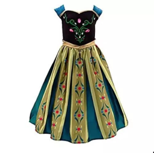 Disney Store Official Frozen Anna Coronation Luxury Deluxe Dress Costume NEW9/10