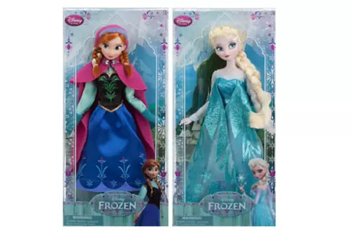 Frozen Sisters Classic Doll Set Featuring Dolls of Princess Anna and Elsa