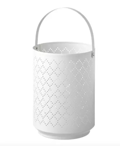 URSKILJA Lantern for Block Candle, White decor idea