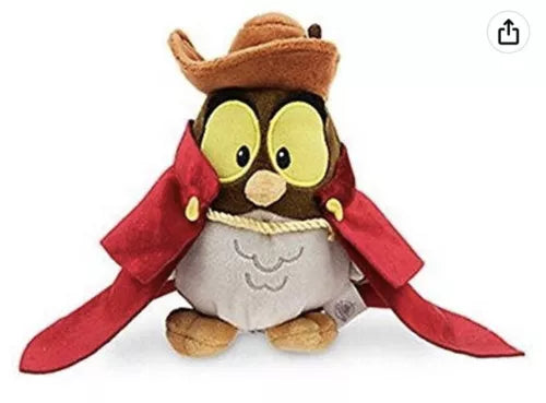 Disney Store Sleeping Beauty Animator Collection Owl Plush Soft Toy