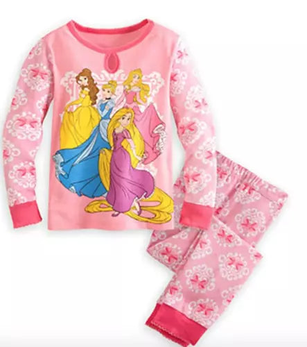Disney Store Official Princess Pink Pajama Set