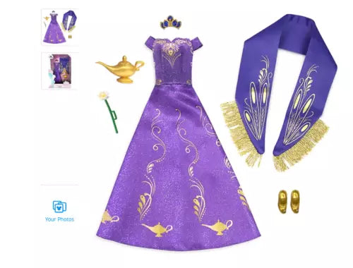 Disney Store Princess Jasmine Accessory Pack Aladdin dress