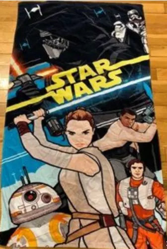 Disney Store REY, BB-8, REBEL PILOT Beach Bath Towel
