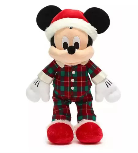 Disney Store Official Holiday winter Mickey Mouse teddy Soft plush doll Toy