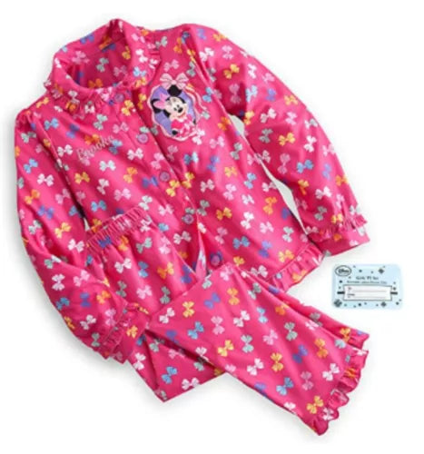Disney Store Minnie Mouse Clubhourse PJ Pajamas Gift Set Girls
