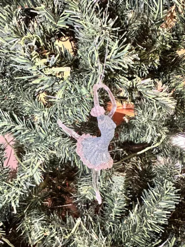 Hanging Christmas Set Of 3 Snow Glass Glitter