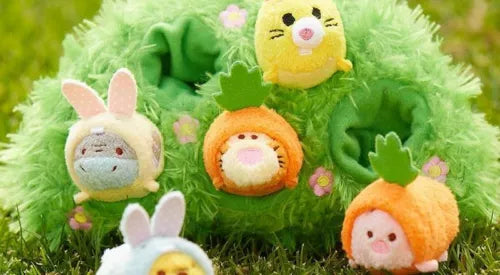Disney Store Winnie the Pooh and Pals ”Tsum Tsum” Soft Plush Easter Set.