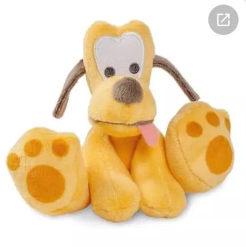 Disney Store Pluto Dog Tiny Big Feet Stuffed Animal Doll