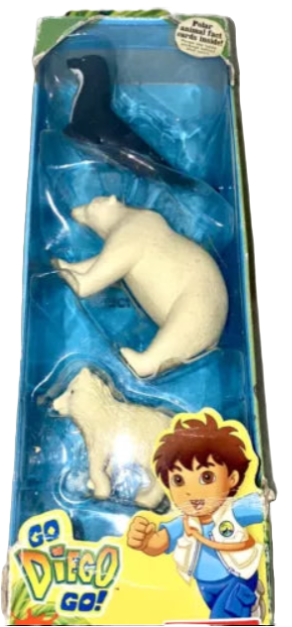 NICKELODEON Go Diego Go Polar Bear Fox Seal Animals figure