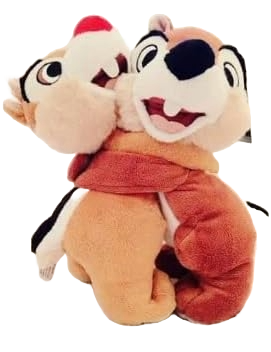 Disney Authentic Chip and Dale hugging soft plush dolls