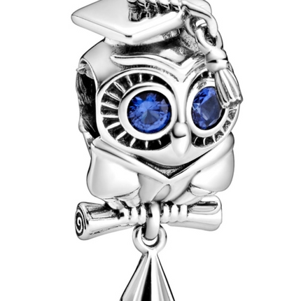 Pandora Wise Owl Graduation Charm