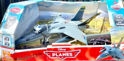 Disney Official Pixar Planes Talking Bravo Lights Sound Fighter plane