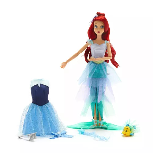 Disney Store Ariel Ballet Doll, The Little Mermaid with Flounder