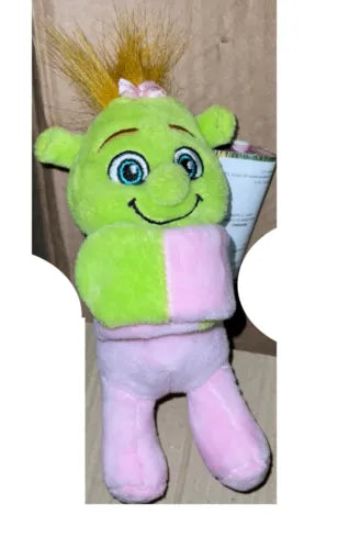 Shrek Baby Girl Pink Snuggle Snapper bracelet soft Plush