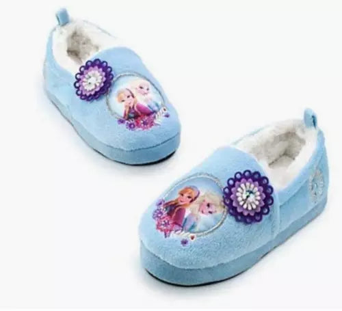 Disney Store Frozen Elsa Anna Warm Shoes Indoor Slippers kids