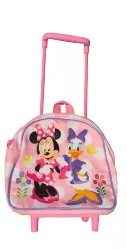 Disney store Minnie Mouse Daisy Duck Kids Girls trolley School Holiday Pink