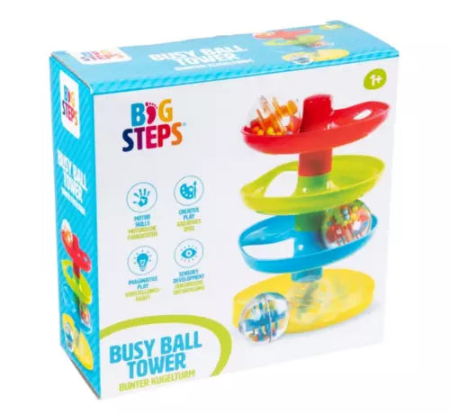 Big Steps Busy Ball Tower learning Activity Ball Roll Toy