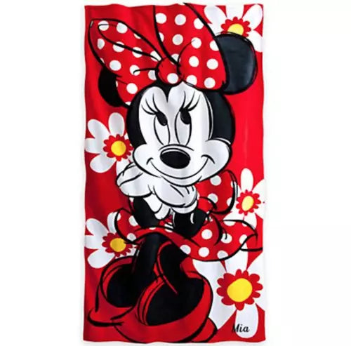Disney Store original Minnie Mouse Beach Bath Bath Towel
