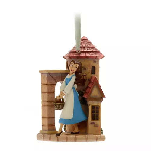 Disney Store Belle with castle Hanging Ornament