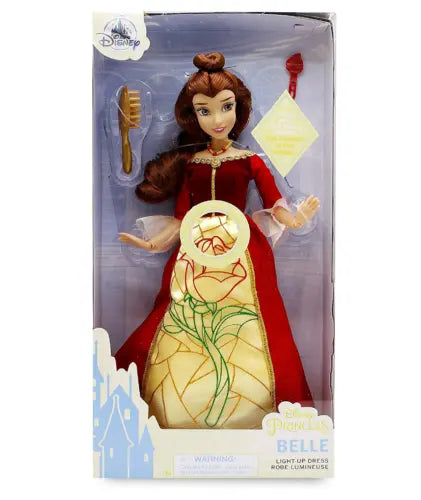 Disney Store Original Princess Belle Classic Doll Light up dress