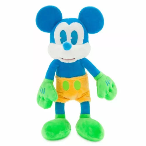 Disney store Parks Mickey Mouse Neon Plush Soft Cuddly Toy