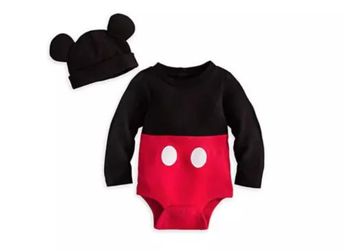 Disney Store Mickey Mouse Baby Bodysuit & Hat Costume