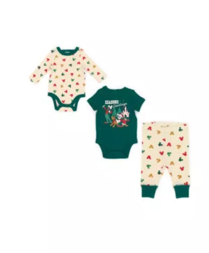 Disney Store Mickey Mouse Vintage Christmas Baby Body Suits & Bottoms