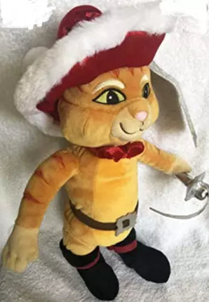 Shrek puss in boots Christmas booted cat soft plush doll toy