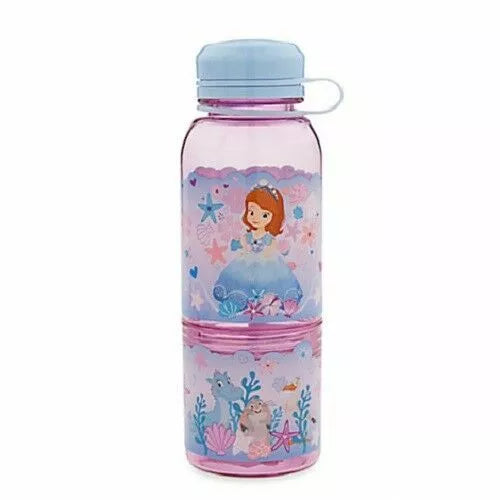 Disney Store Princess Sofia Purple Plastic Snack & Water Bottle
