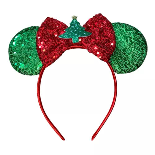 Disney Christmas Tree Sequin Minnie Headband