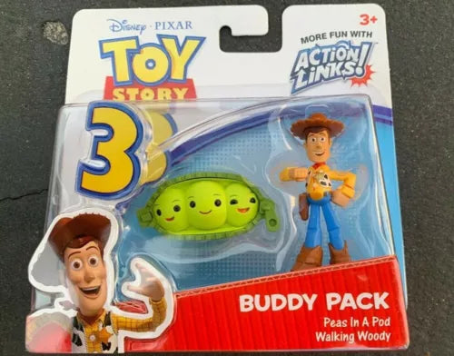 Disney Toy Story 3 Buddy Pack Peas In A Pod & Walking Woody