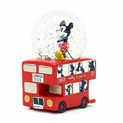 Disney Store Mickey Mouse Snow Globe London Tour Bus