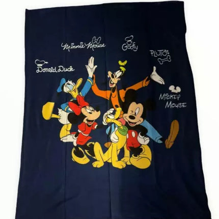 Disneyland Paris Mickey Mouse and friend fleece throw blanket