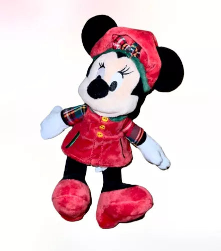 Disney Store Authentic Minnie Mouse Holiday Cheer Christmas Soft Plush toy