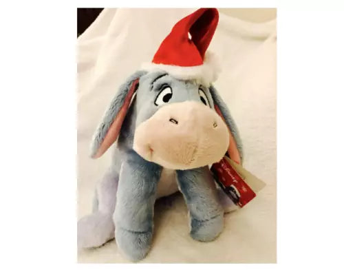 Disney Winnie the Pooh's Eeyore Christmas holiday soft plush doll toy