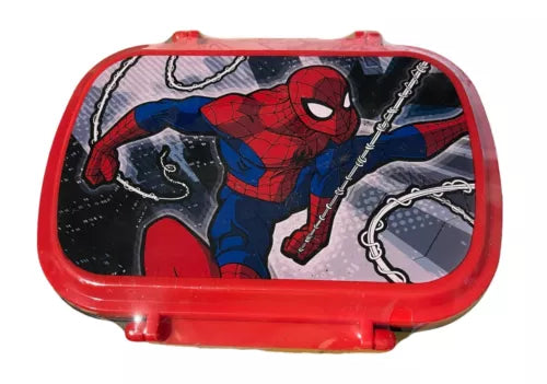 Disney Store Authentic Spider Man Food Container Set Snack lunch box