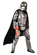 Child Deluxe Captain Phasma Costume Star Wars Force Awakens Fancy Dress