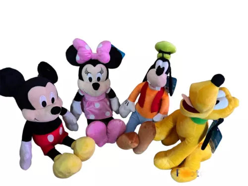 Disney Mickey Minnie Mouse Goofy Pluto Soft Plush Doll