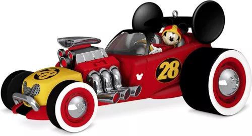 Disney Store Christmas Ornament Junior Mickey and The Roadster Racers Car