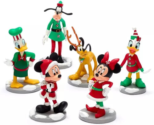 Disney Store Mickey Mouse and Friends Festive Figurine Playset