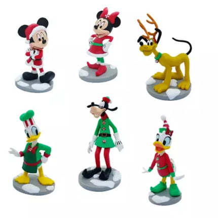 Disney Store Mickey and Friends Christmas Figurine Playset