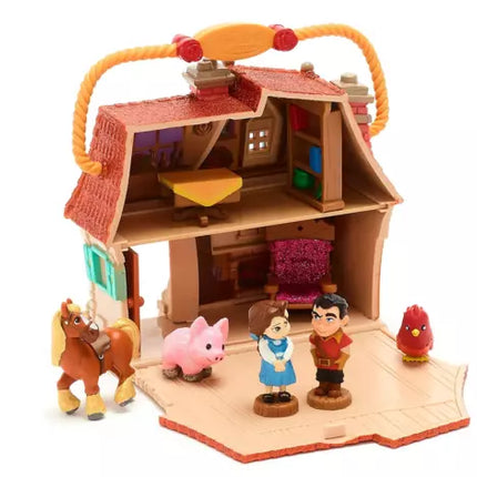 DISNEY ANIMATORS' COLLECTION BELLE MINI DOLL Cottage PLAYSET